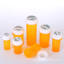 10-60dram Prescription Vials Amber Thumb Vials Child Resistant Container